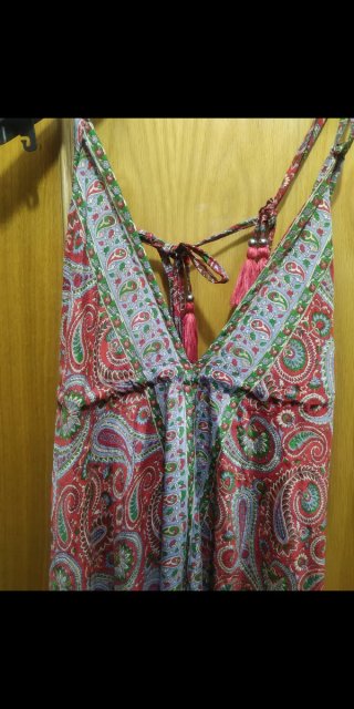 Vestido largo India ,t-Unica