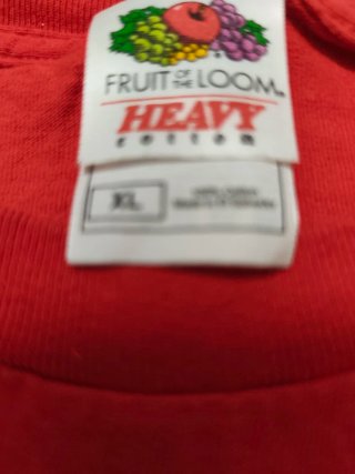 Camiseta manga corta estampada roja