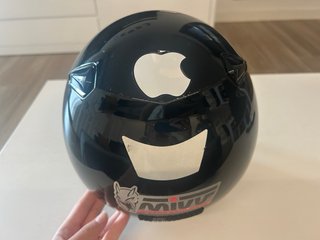 Casco de moto zeus helmet semiabierto