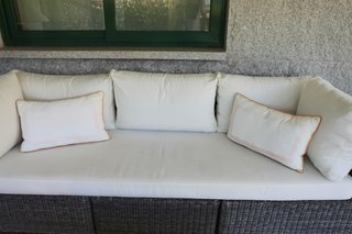 Conjunto de Sofás Modulares de Jardín de Rattan.