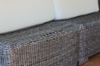 Conjunto de Sofás Modulares de Jardín de Rattan.