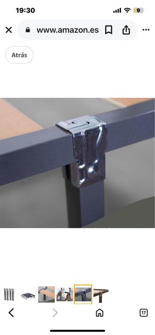 Juego de patas  para somier de 27cm.