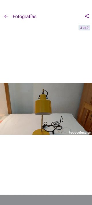 Lampara de metal vintage