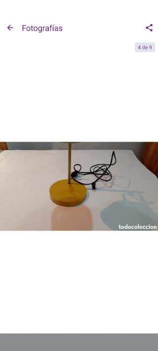 Lampara de metal vintage