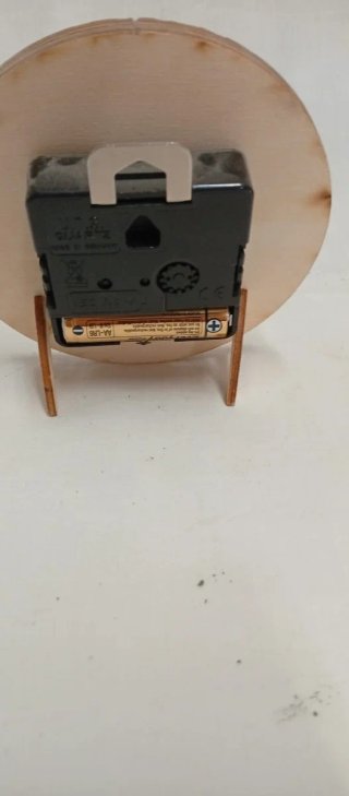 Reloj de madera, para sobremesa o colgar, 11 centí