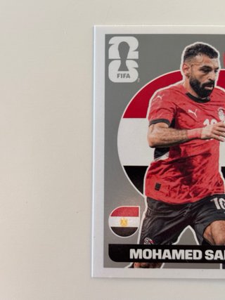 Extra sticker Mohamed Salah. Plata. Panini.