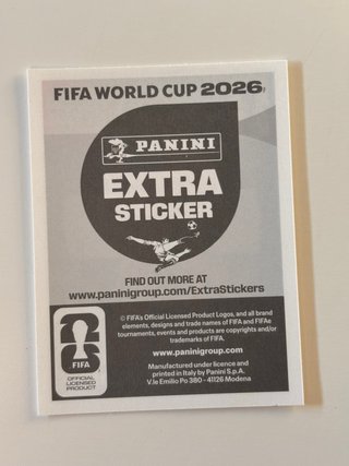 Extra sticker Mohamed Salah. Plata. Panini.