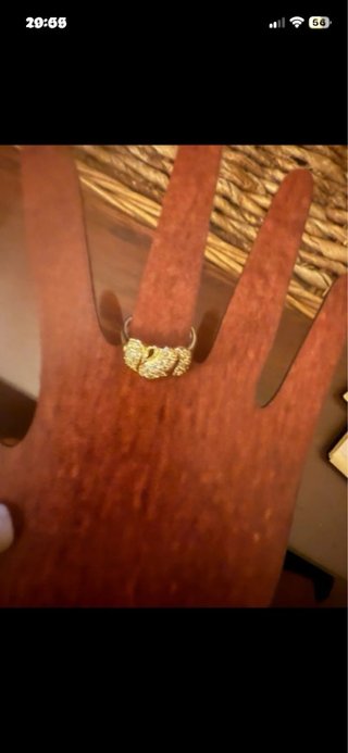 Anillo oro laminado de 14 k