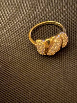 Anillo oro laminado de 14 k