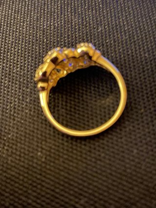 Anillo oro laminado de 14 k