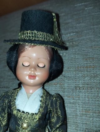 Muñeca antigua ojos durmientes