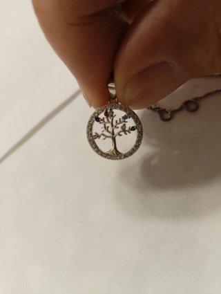 Collana con pendente tutto in argento 925