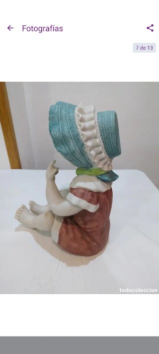 Muñeca antigua de porcelana biscuit grande