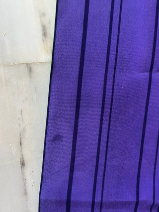 Pañuelo twilly Pierre Cardin vintage morado verde