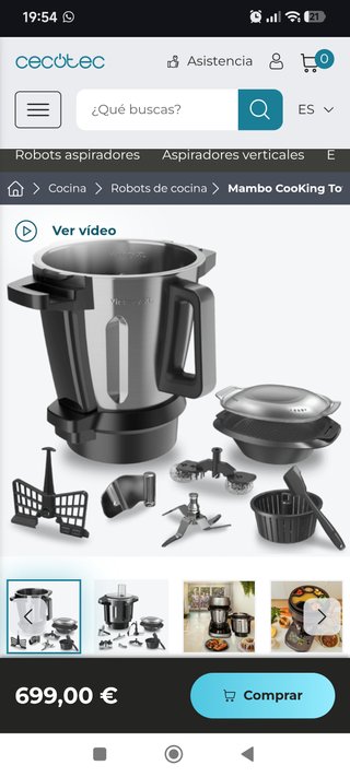 Vendo robot de cocina cecotec el último nuevo