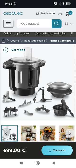 Vendo robot de cocina cecotec el último nuevo