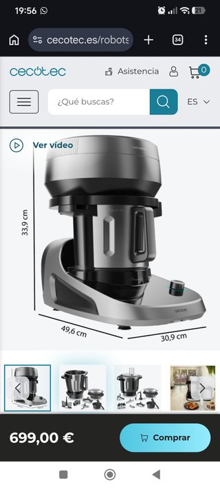 Vendo robot de cocina cecotec el último nuevo