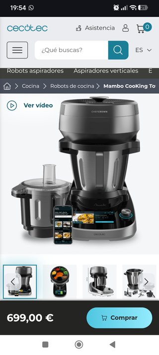 Vendo robot de cocina cecotec el último nuevo