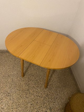 MESA MADERA REDONDA EXTENSIBLE