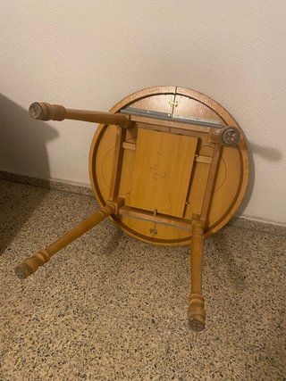 MESA MADERA REDONDA EXTENSIBLE