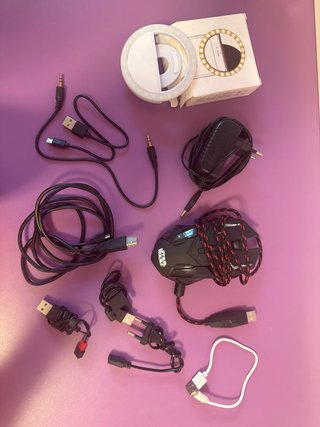 Lote Electrónica: Ratón Star Wars + Aro de luz + C