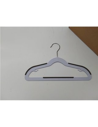 Amazon Basics Perchas de plástico para niños - juego de - Blanco - 30 Unidad - Paquete de 1 - 32.5 x 20.3 x 0.5 cm