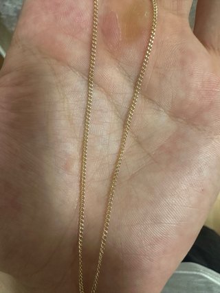 Cadena de oro 18k estilo barbada maciza