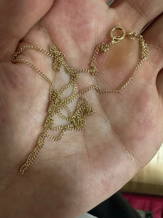 Cadena de oro 18k estilo barbada maciza