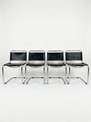 Sillas (4) S33 Mart Stam Vintage 1980s