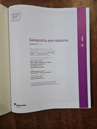 Geografia eta historia, DBH 4 Egiten Jakin proi...