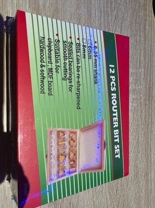 Juego de 12 brocas para enrutador de carpintería c