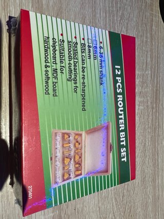 Juego de 12 brocas para enrutador de carpintería c