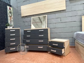 Pack Dormitorio Matrimonial JENI - Madera de Calidad