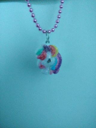 Conjunto collar y panchitos unicornio