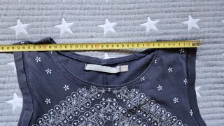 Camiseta gris mujer estilo bandana Sfera