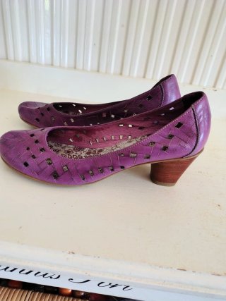 Zapatos de piel Wonders morados Talla 39