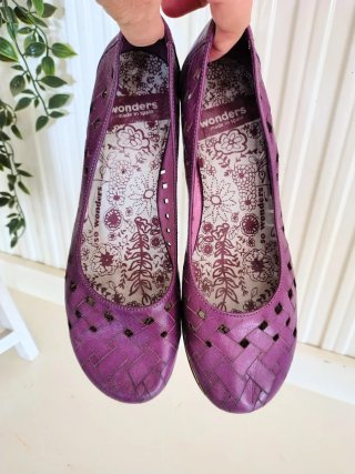 Zapatos de piel Wonders morados Talla 39