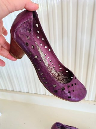Zapatos de piel Wonders morados Talla 39
