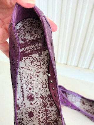 Zapatos de piel Wonders morados Talla 39
