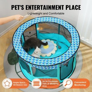 Box per animali domestici pieghevole, 112 x 112 x