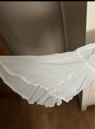 Blusa Blanca Bordada Talla XL