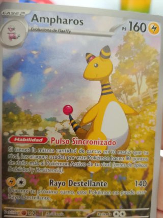 Ampharos Fase 2 Carta Pokémon Español