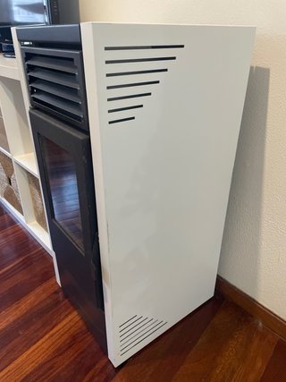 Estufa pellet Diva de 9 Kw de potencia   - blanca