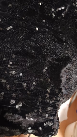 Vestido lentejuelas negro Vero Moda Talla L