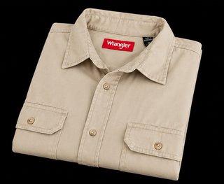 Camisa Wrangler Beige XL Hombre