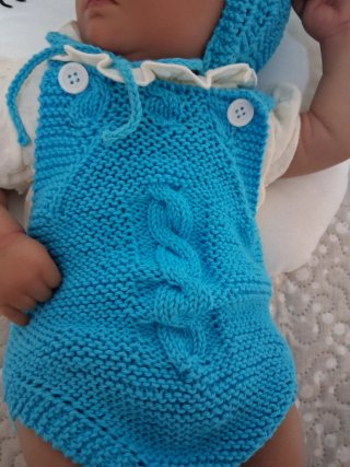Conjunto Ropita Bebé Artesanal azul