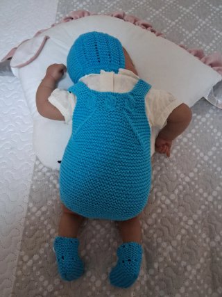 Conjunto Ropita Bebé Artesanal azul