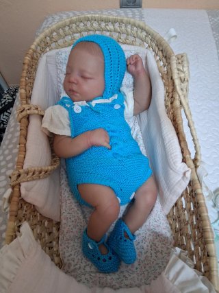 Conjunto Ropita Bebé Artesanal azul