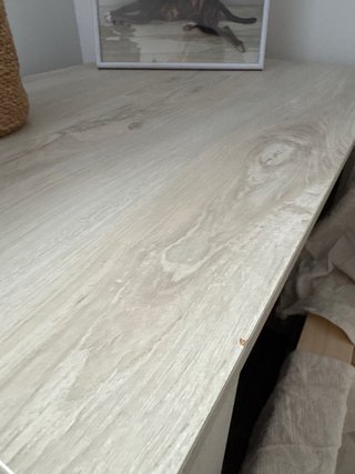 Mesa consola roble claro