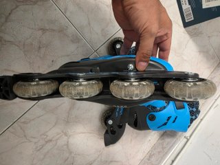 Patines en línea infantiles azules